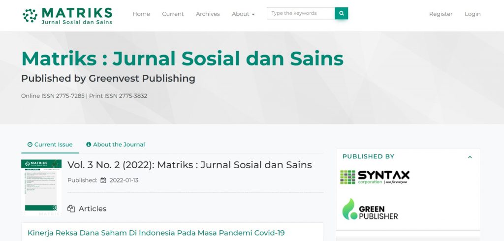 Publish Jurnal Di Internal